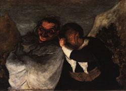 Honore  Daumier Crispin and Scapin